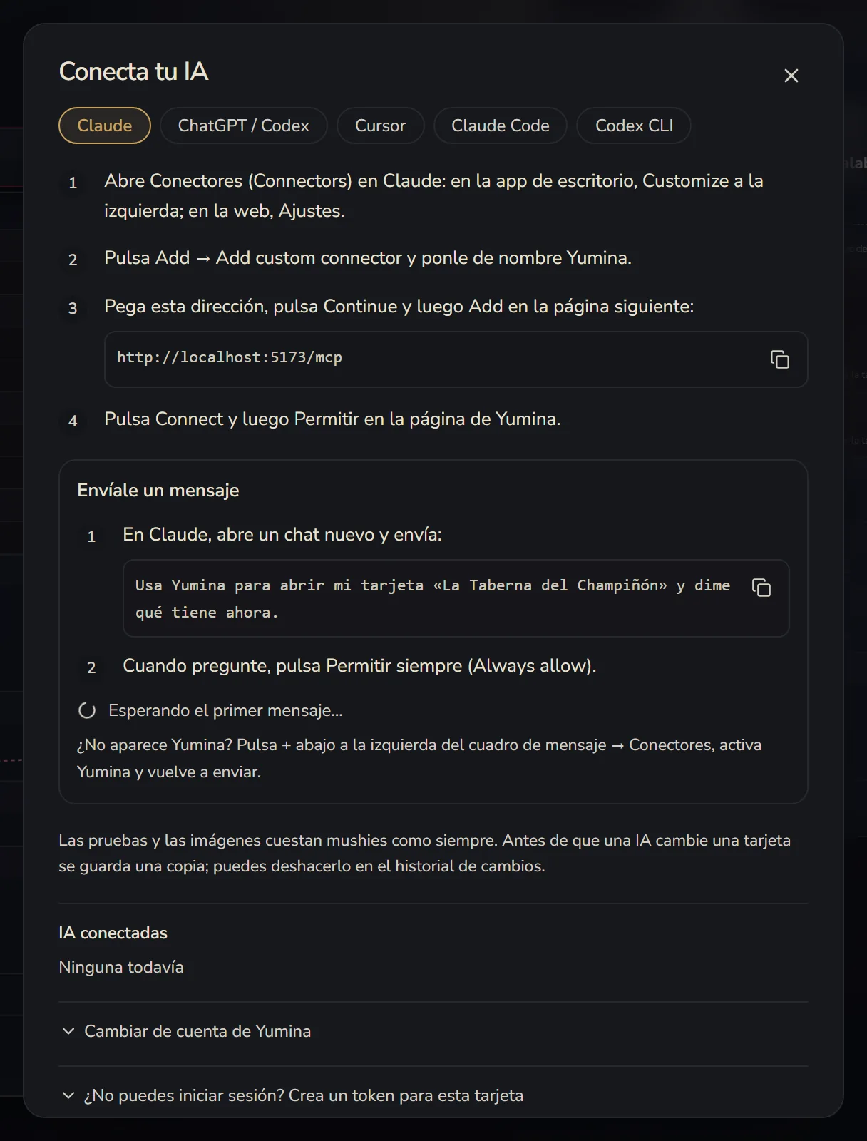 Conecta tu IA