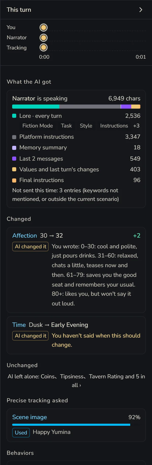 The timeline and What the AI got